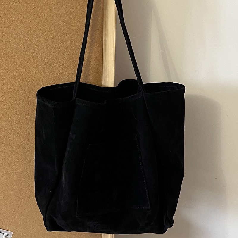 Suede Slouchy Shoulder Tote Bag view 8