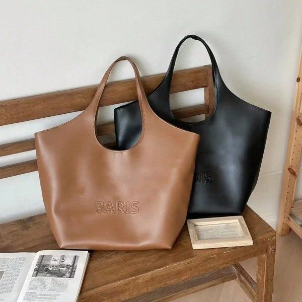 Retro Large Tote Shoulder Bag