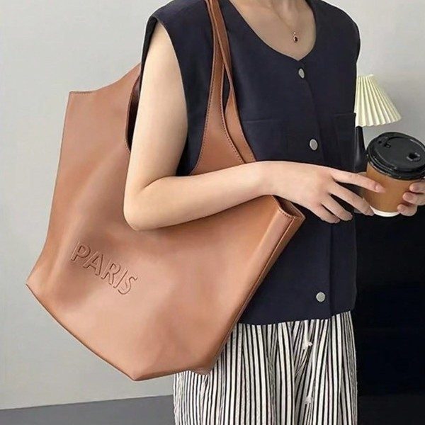 Retro Large Tote Shoulder Bag view 3