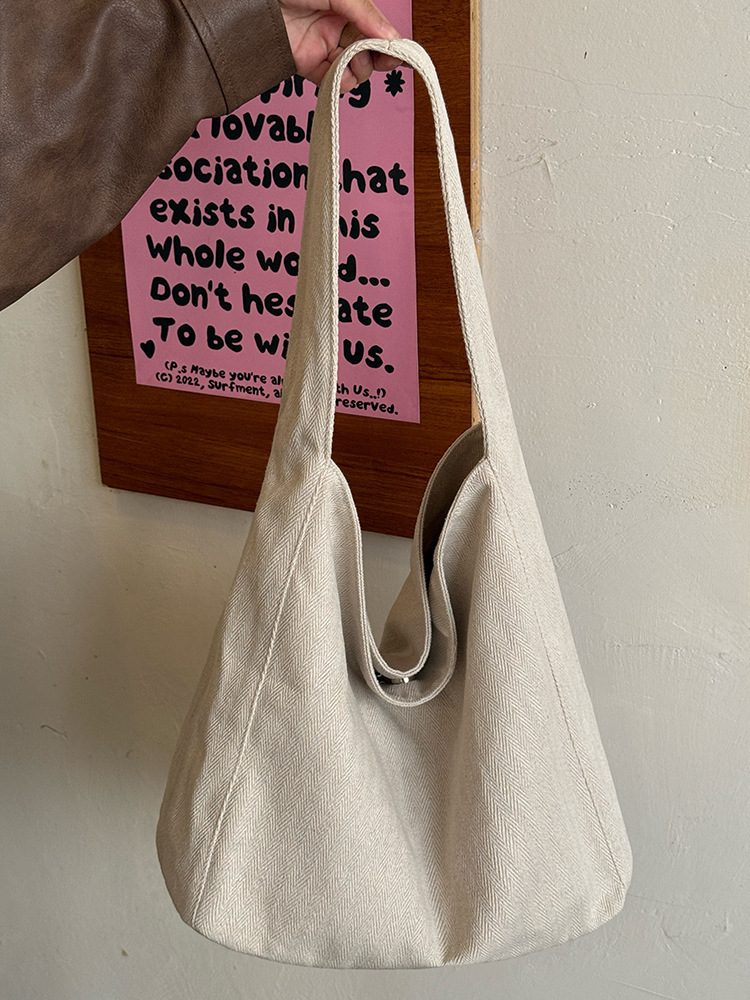 Canvas Slouchy Large Tote Bag view 7
