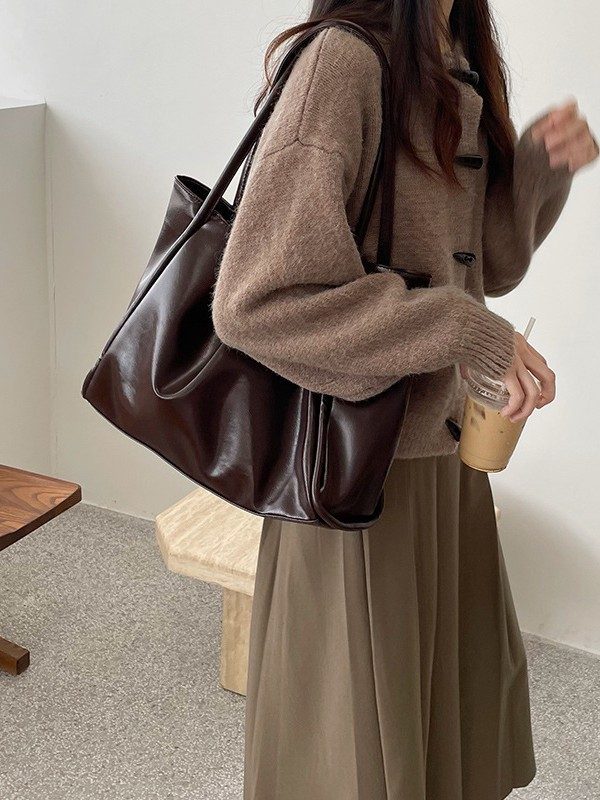 Top-Handle Tote Bag Large Capacity Shoulder