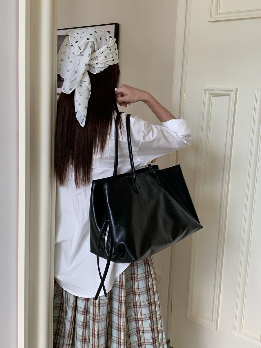 Multi-Pocket Tote Bag Large Capacity Top-Handle view 6