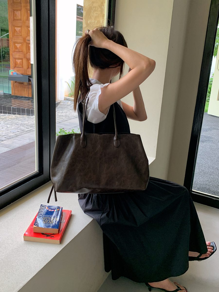 Multi-Pocket Tote Bag Large Capacity Top-Handle view 7