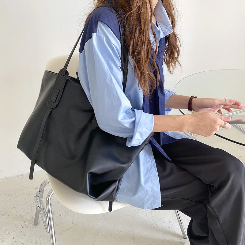Waterproof Soft PU Tote Shoulder Bag