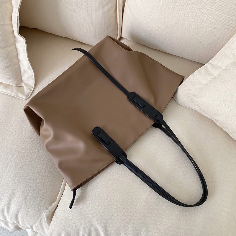 Waterproof Soft PU Tote Shoulder Bag view 3