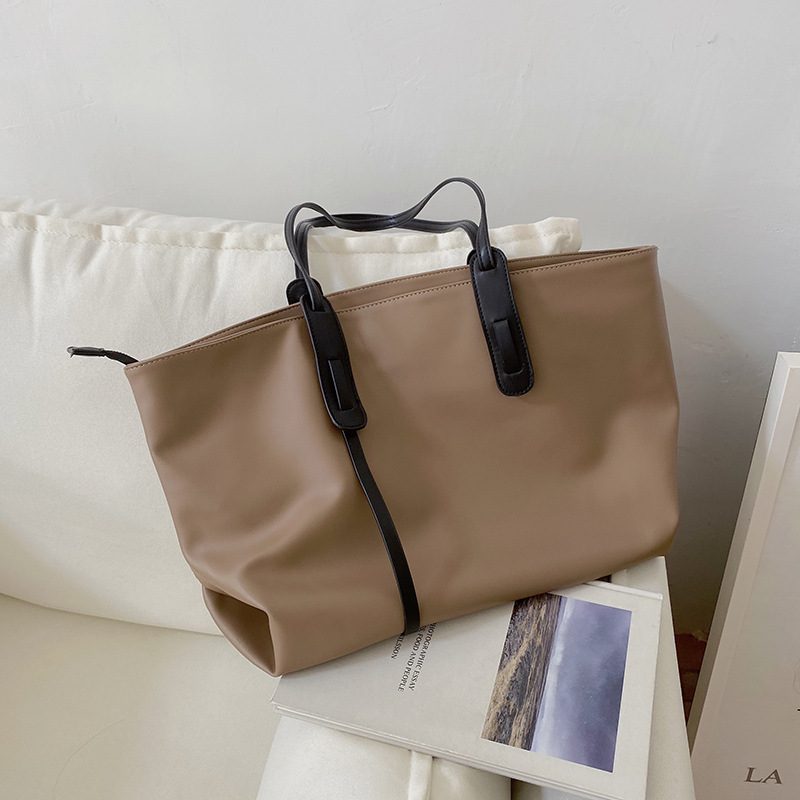Waterproof Soft PU Tote Shoulder Bag view 6