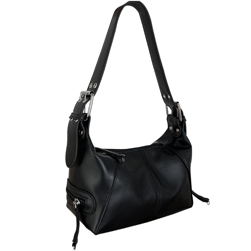 Vintage Leather Zip Underarm Shoulder Bag view 5