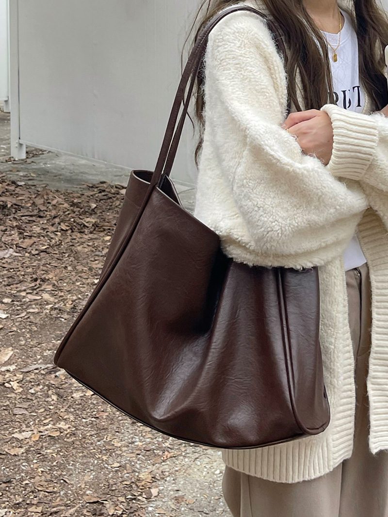 Soft Leather Large Tote Bag view 2