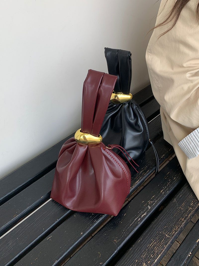 Ruched Cloud Top-Handle Bag view 2