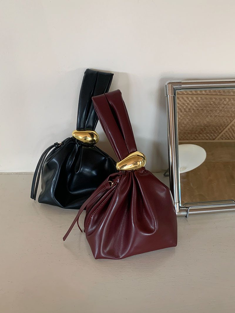 Ruched Cloud Top-Handle Bag view 4