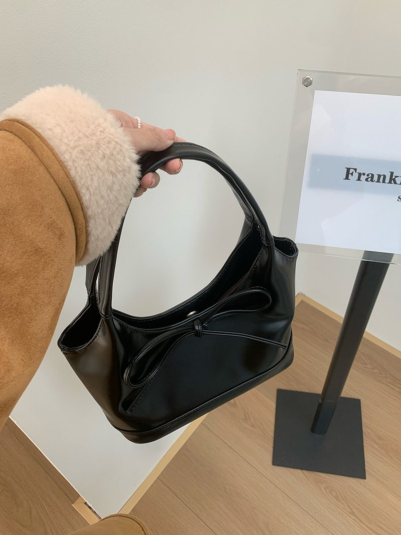 Sac à poignée supérieure avec nœud rouge pour femme view 4