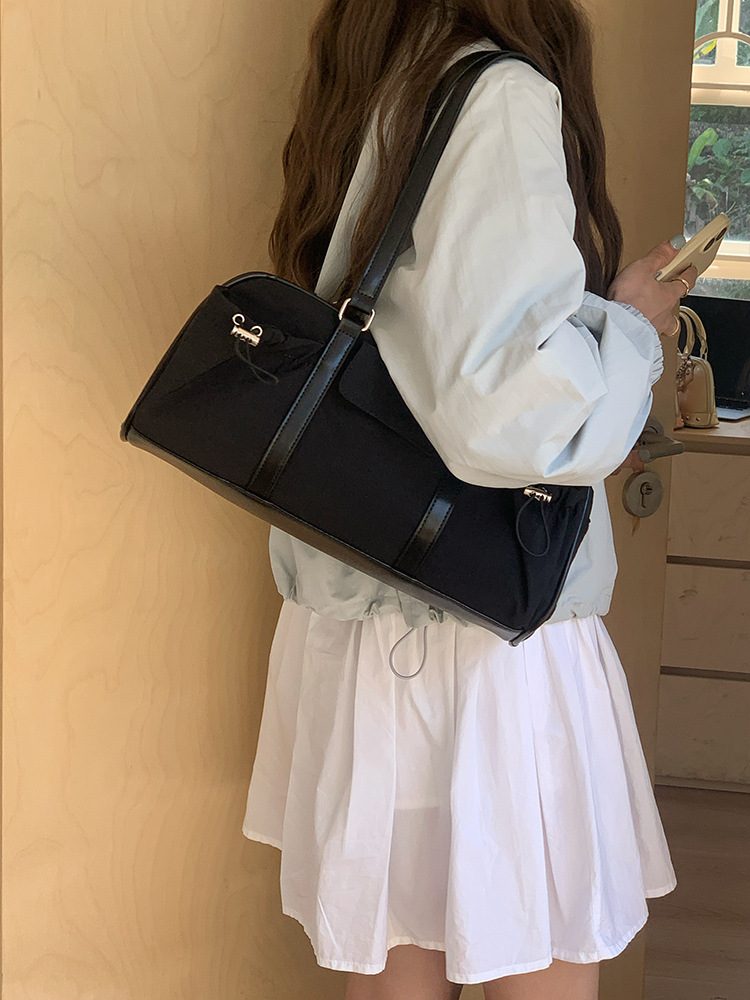 Women's Nylon Pillow Shoulder Tote Bag view 4