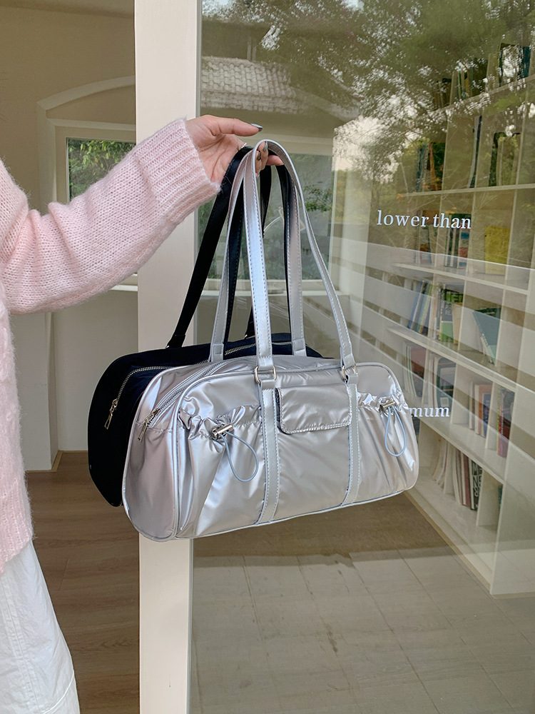 Women's Nylon Pillow Shoulder Tote Bag view 5