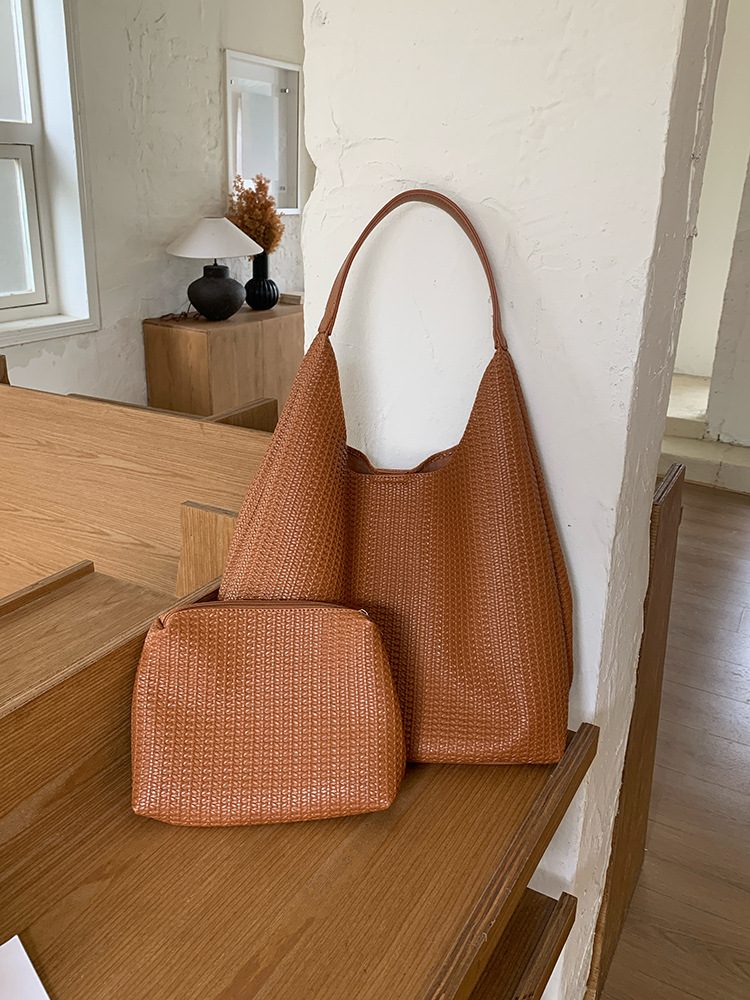 Women's Soft Leather Large Shoulder Tote Bag view 7